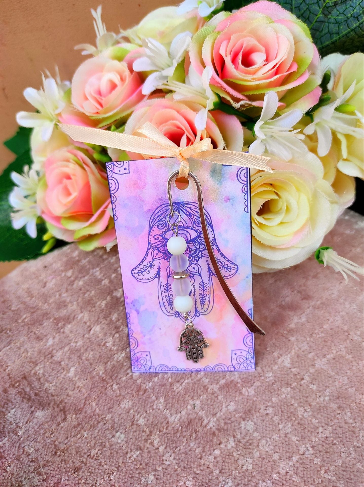 Fatima keze hegyikristály könyvjelző